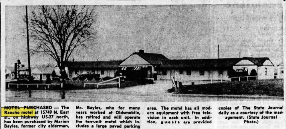 Apex One Motel (Rancho Motel, El Rancho Motel) - Dec 29 1959 Bayles Buys Motel (newer photo)